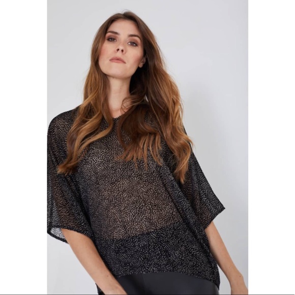 ME & THEE Compassion Fatigue Devore Silk Top - Picture 4 of 11